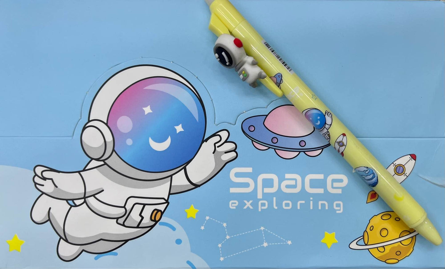 ASTRONAUT BALL PEN WITH ERASING TIP ON TOP