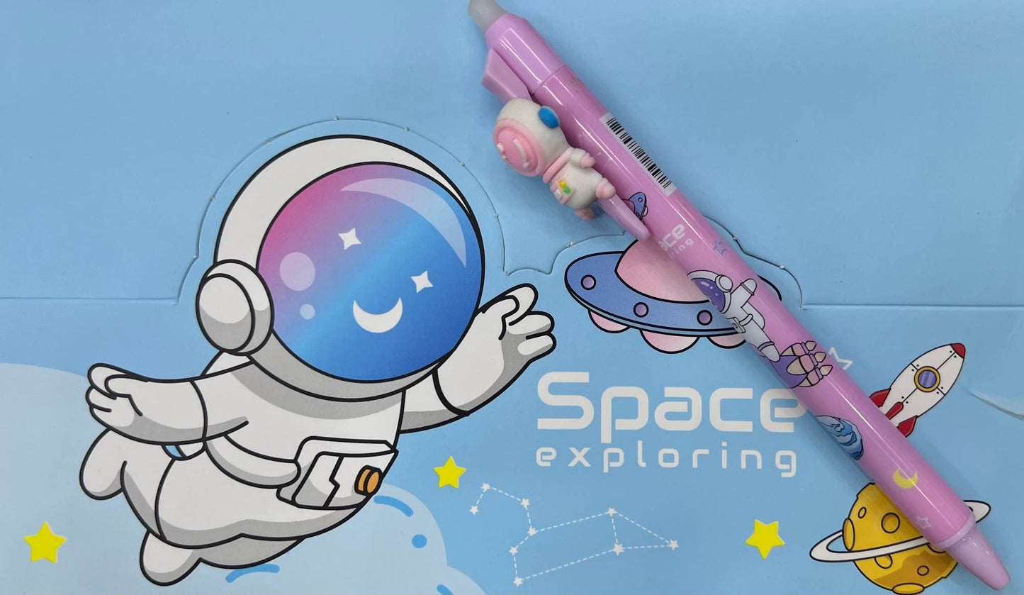 ASTRONAUT BALL PEN WITH ERASING TIP ON TOP