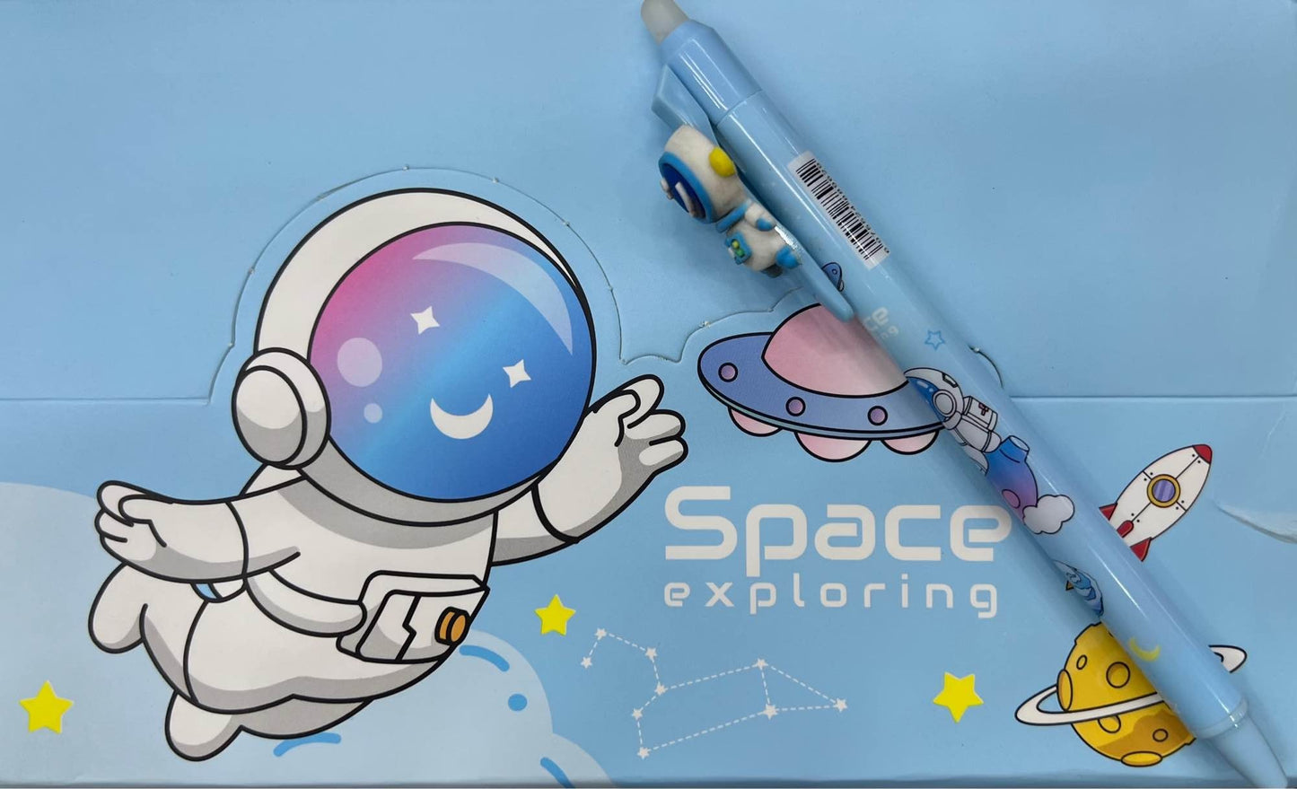ASTRONAUT BALL PEN WITH ERASING TIP ON TOP