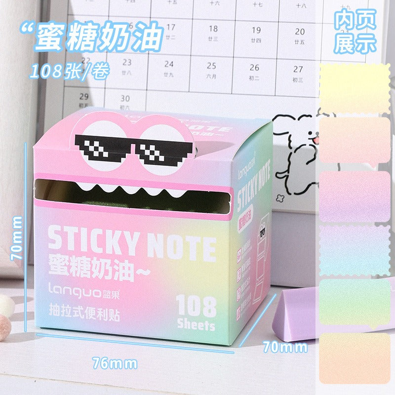 Mr. Paper 6Style 105Sheets/roll Pull-out Sticky Notes