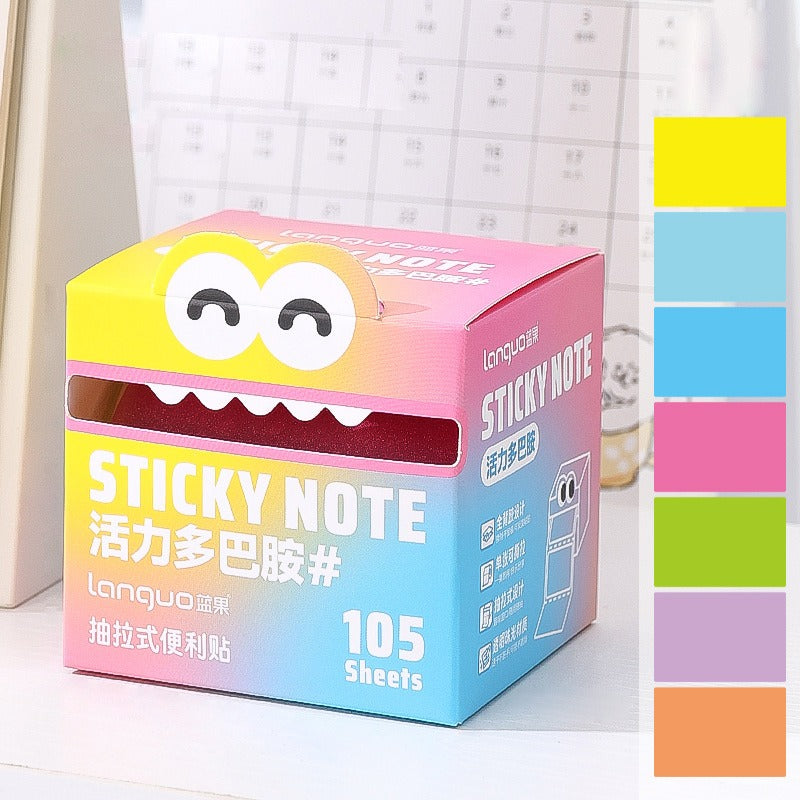 Mr. Paper 6Style 105Sheets/roll Pull-out Sticky Notes