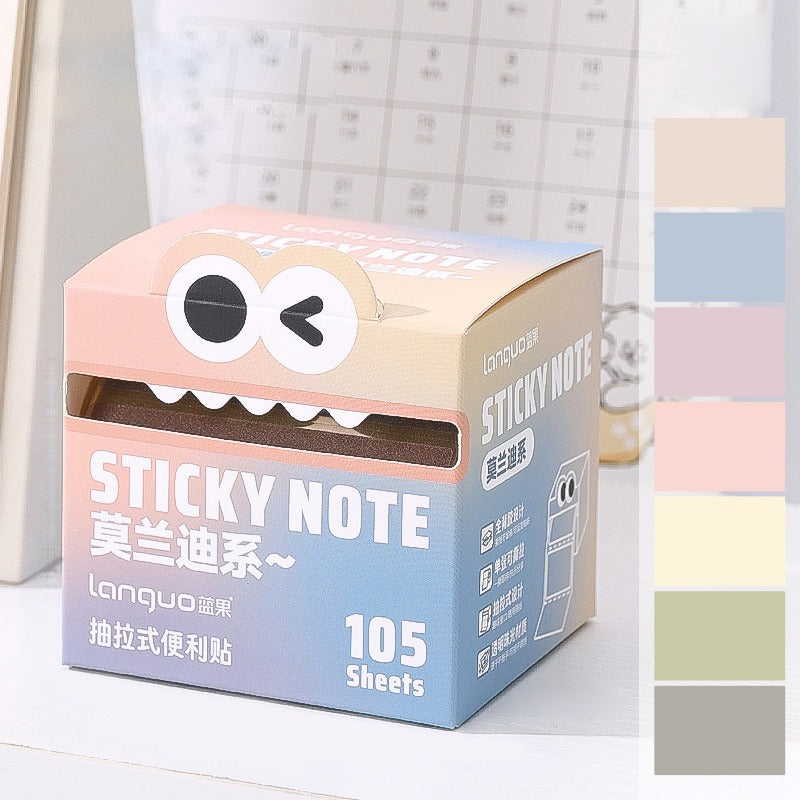 Mr. Paper 6Style 105Sheets/roll Pull-out Sticky Notes