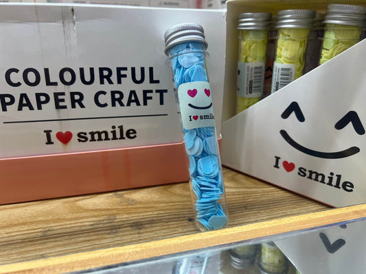 “I ❤️ Smile” Paper soap tube in Six different flavours and smile emojis