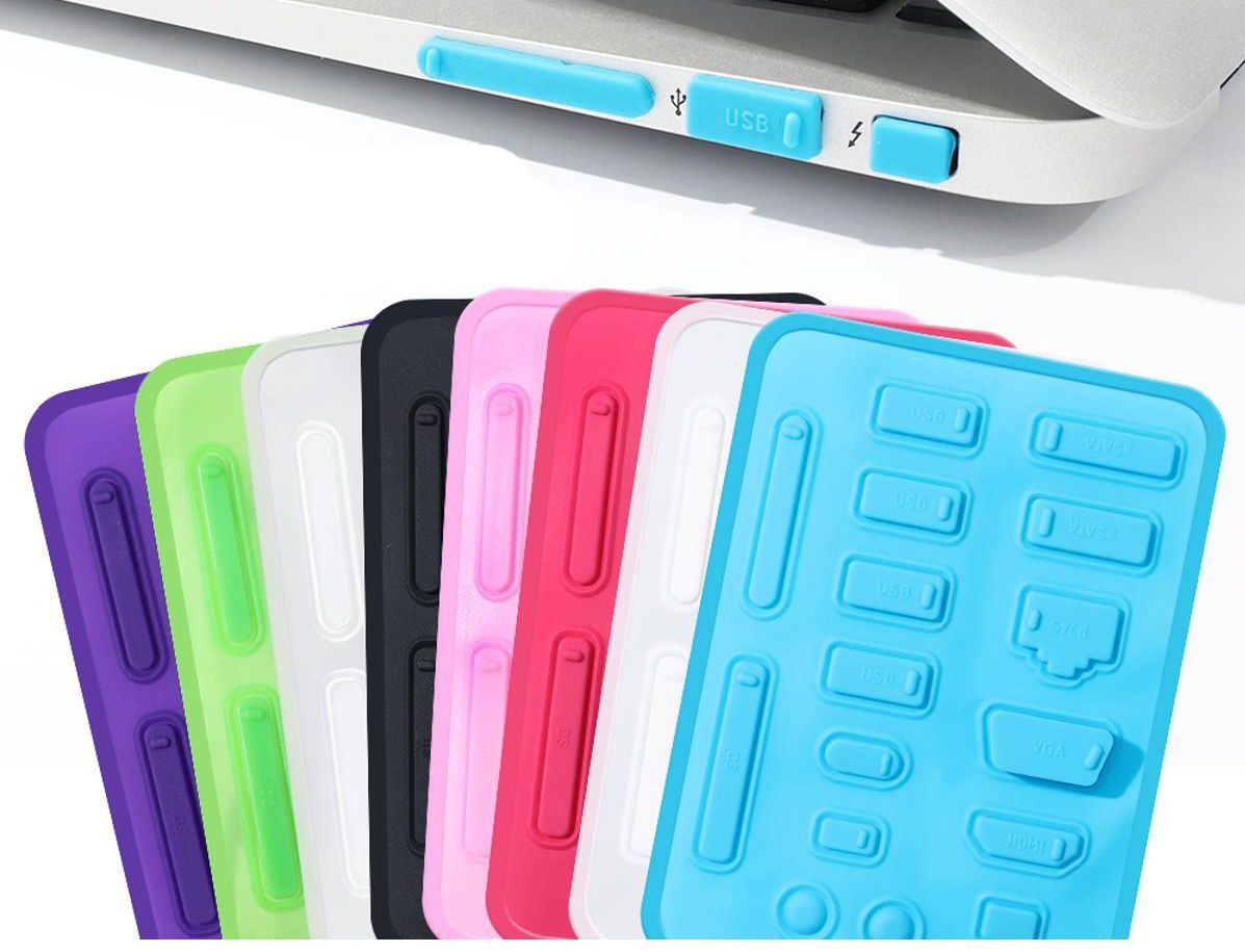 Colorful Silicone Anti Dust Plug -for Laptop Port Cover