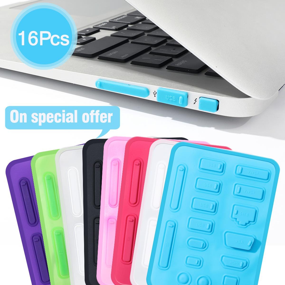 Colorful Silicone Anti Dust Plug -for Laptop Port Cover