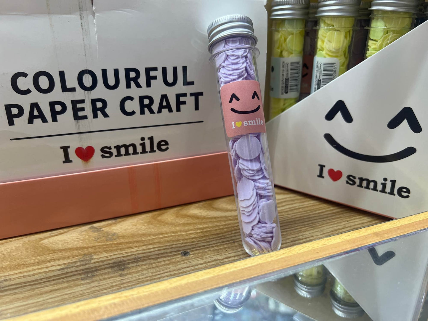 “I ❤️ Smile” Paper soap tube in Six different flavours and smile emojis