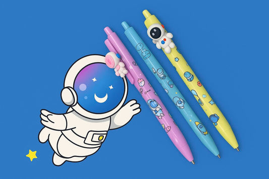 ASTRONAUT BALL PEN WITH ERASING TIP ON TOP