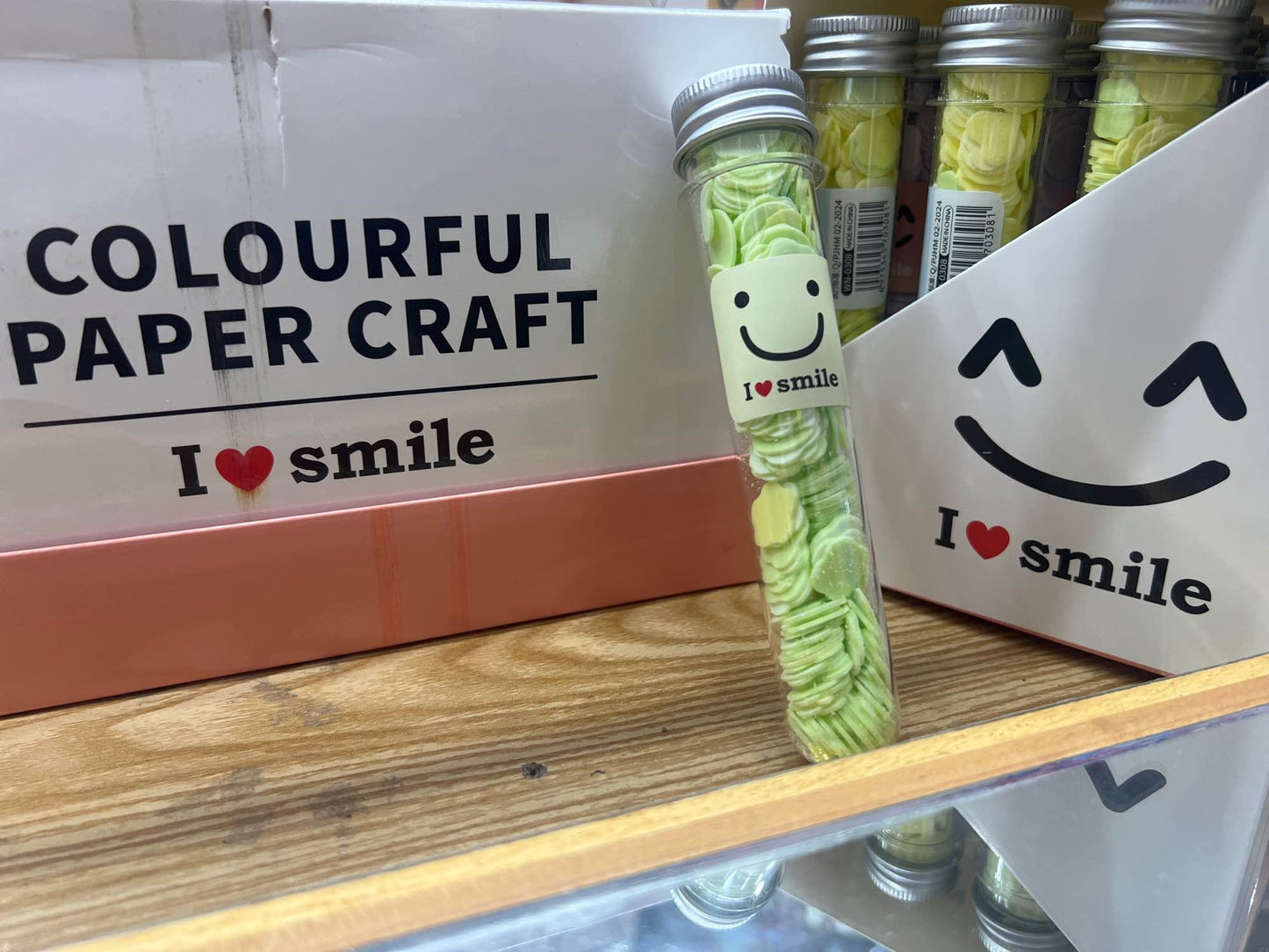 “I ❤️ Smile” Paper soap tube in Six different flavours and smile emojis