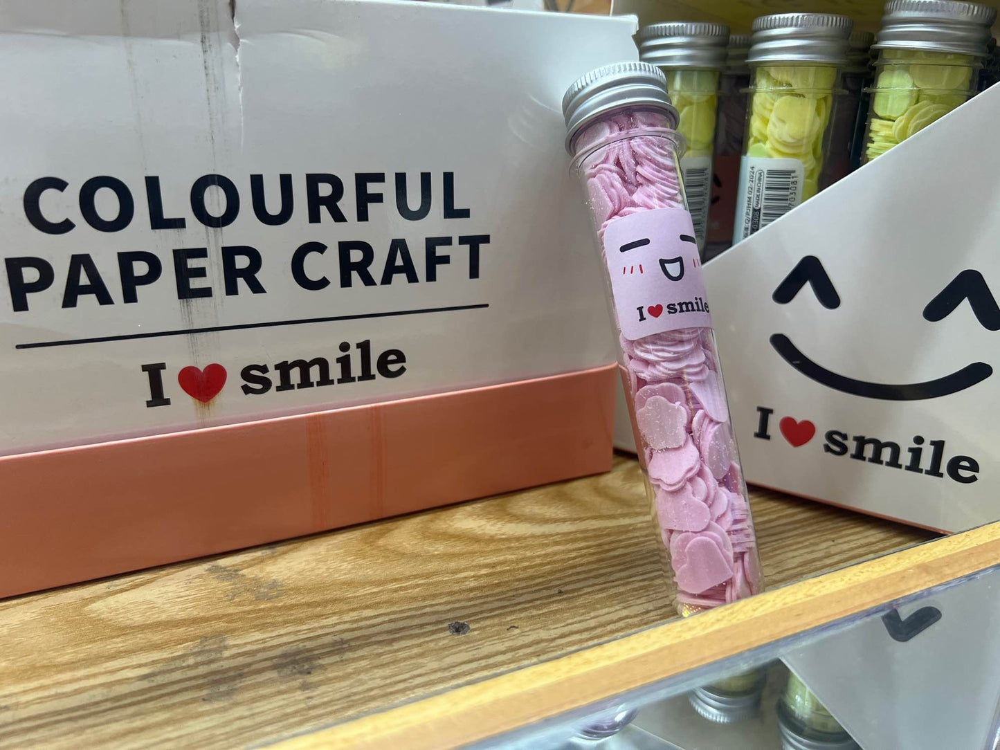 “I ❤️ Smile” Paper soap tube in Six different flavours and smile emojis