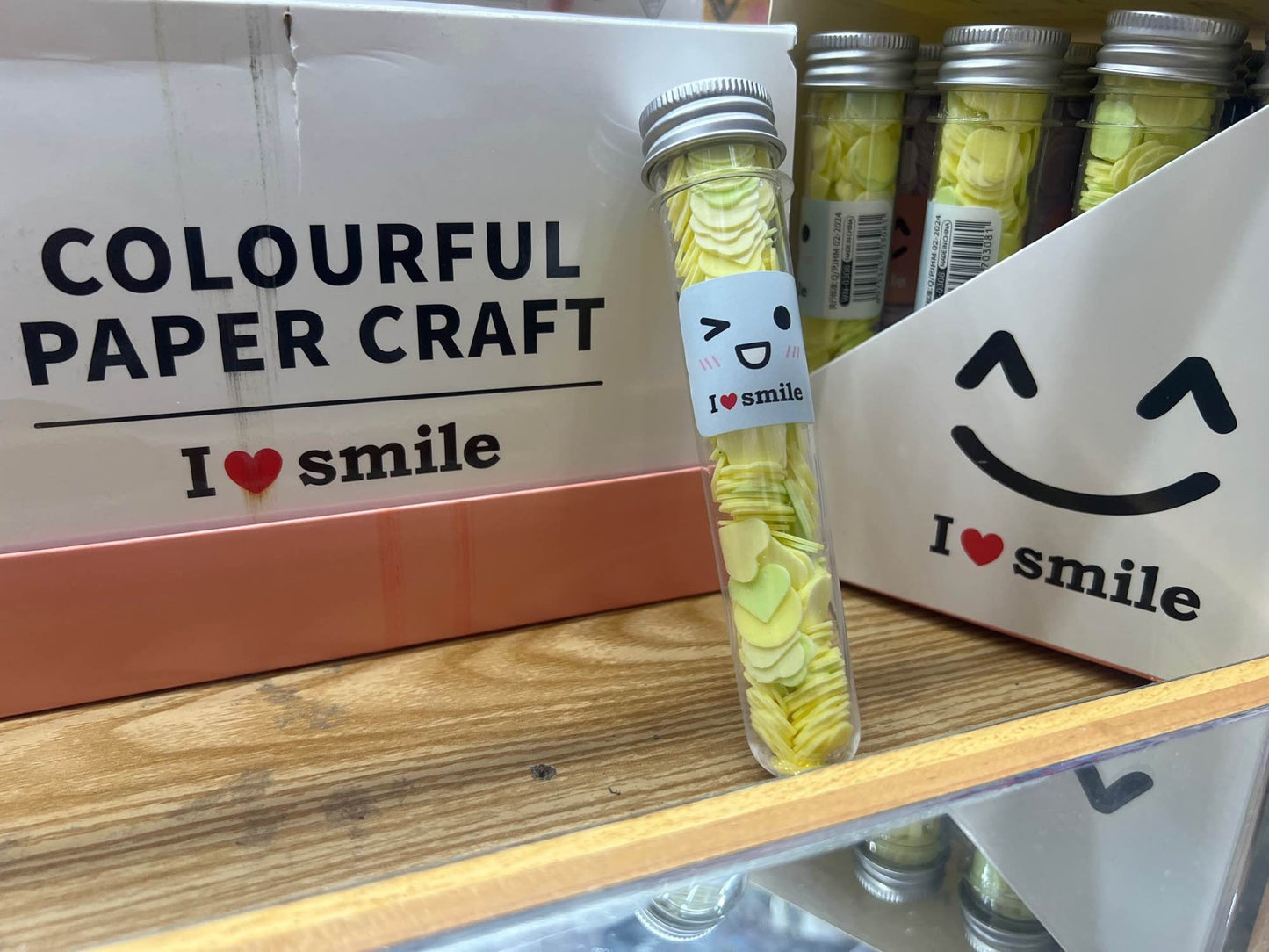 “I ❤️ Smile” Paper soap tube in Six different flavours and smile emojis