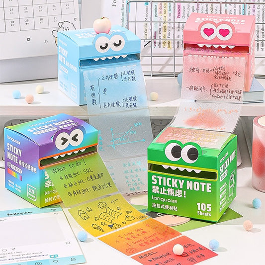 Mr. Paper 6Style 105Sheets/roll Pull-out Sticky Notes