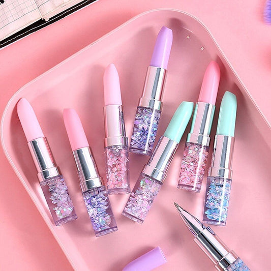 Lipstick Gel Pen Girls Creative and Attractive Colorful Cute  Pen