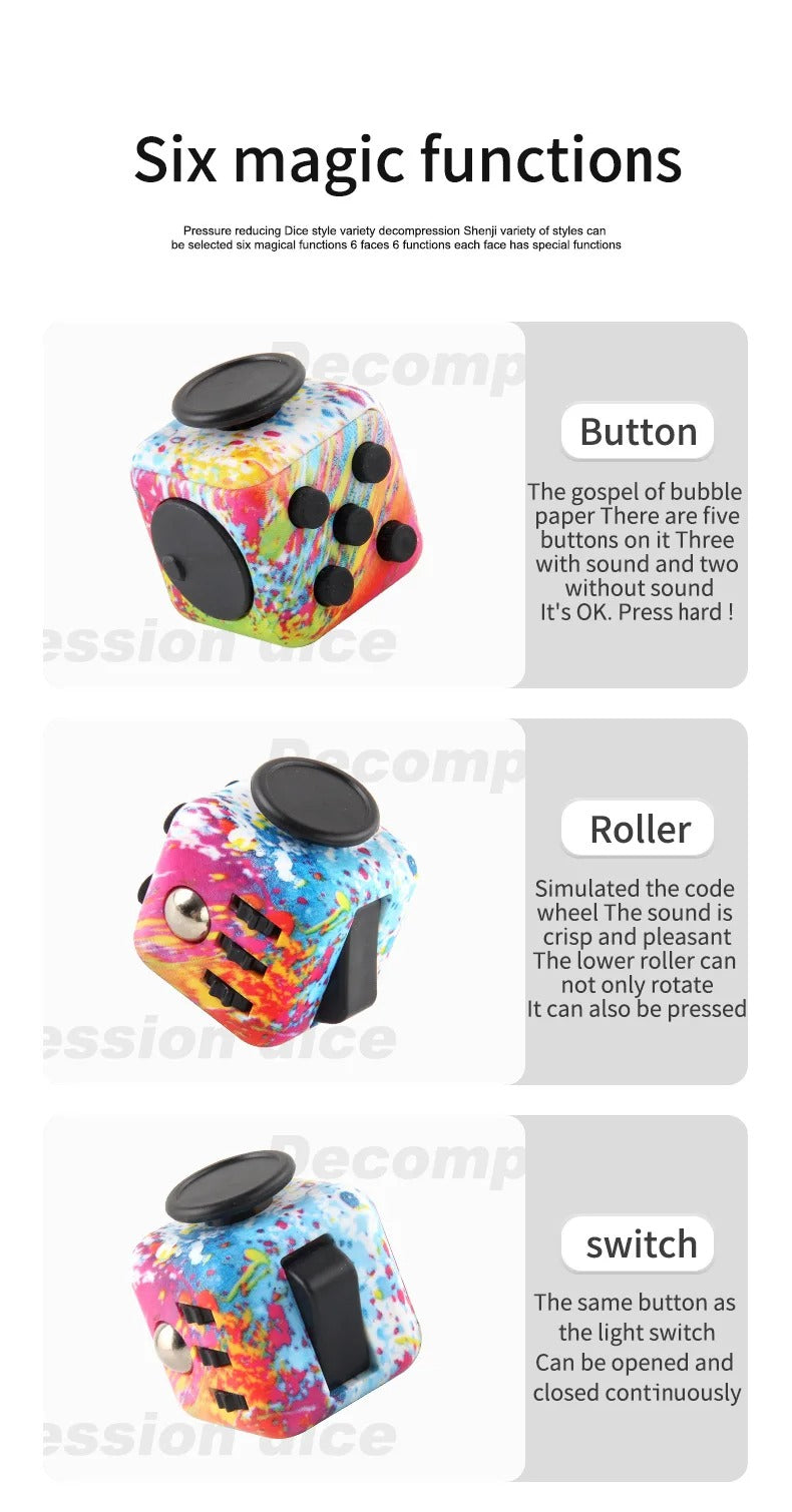 Fidget Anti Stress Relief  Dice Game for Adult Children